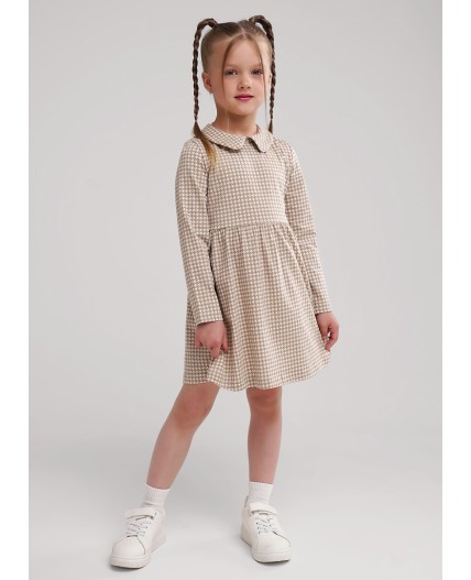 CLE Платье дев. 757146кдн, бежевый/св.коричневый