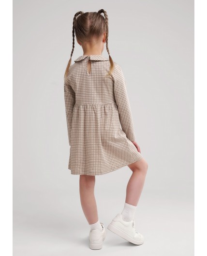CLE Платье дев. 757146кдн, бежевый/св.коричневый