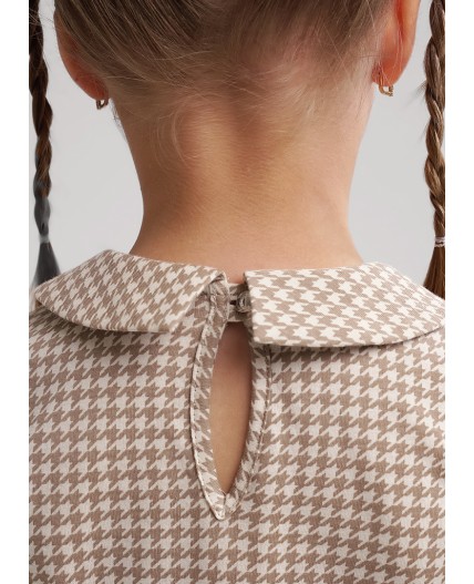 CLE Платье дев. 757146кдн, бежевый/св.коричневый