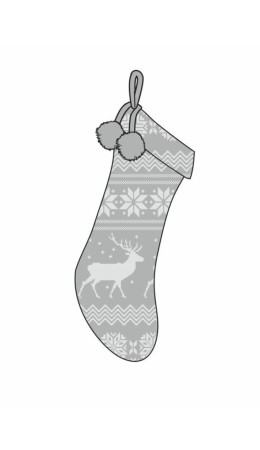 CLE Сувенир 'сапожок' 171834ак, меланж серый