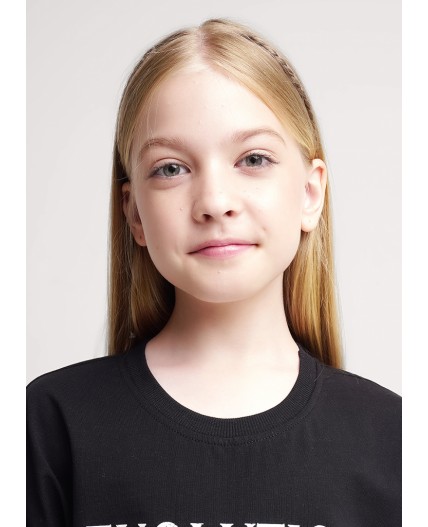 CLE Футболка дев. 756885/25кд_п2, чёрный