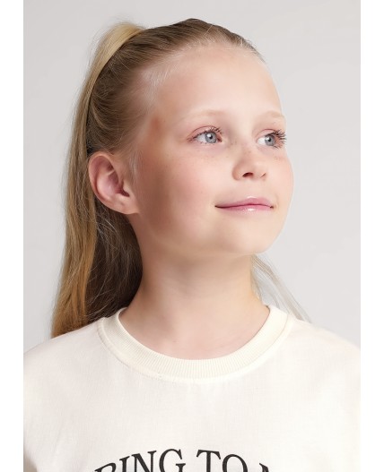 CLE Футболка дев. 756885/25кд_п3, молочный