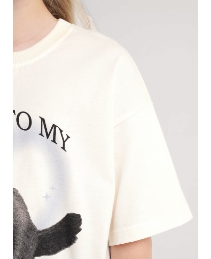 CLE Футболка дев. 756885/25кд_п3, молочный