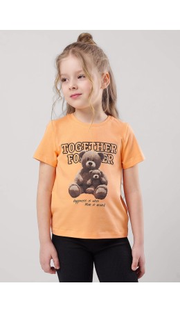 CLE Футболка дев. 757118г_п, св.оранжевый