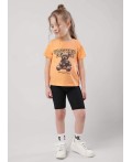 CLE Футболка дев. 757118г_п, св.оранжевый