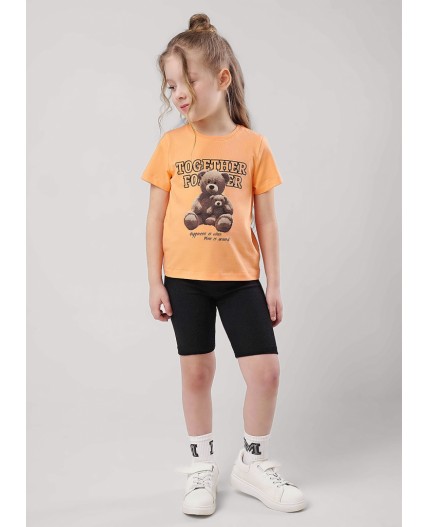 CLE Футболка дев. 757118г_п, св.оранжевый