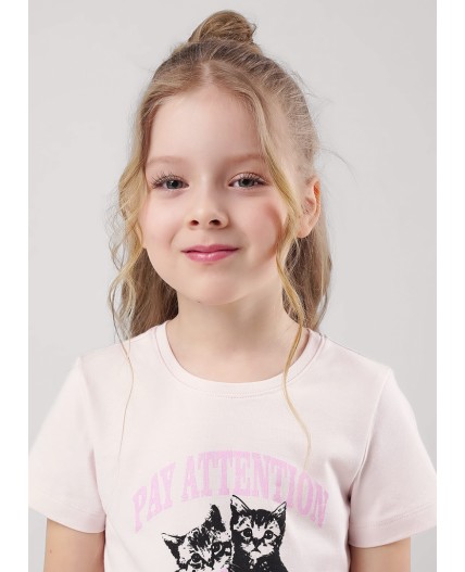 CLE Футболка дев. 757118г_п, св.розовый