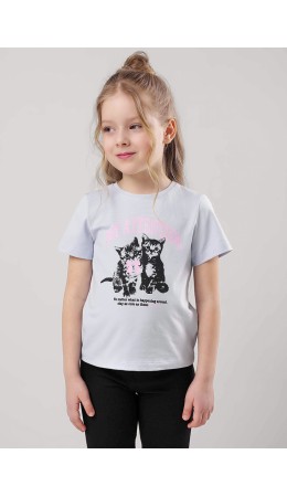 CLE Футболка дев. 757118г_п, св.голубой