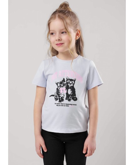 CLE Футболка дев. 757118г_п, св.голубой