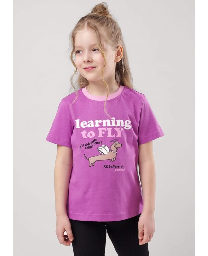 CLE Футболка дев. 757119кд_п, розовый