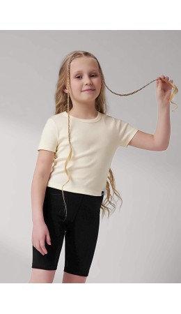 CLE Футболка дев. 757135/22ш, молочный