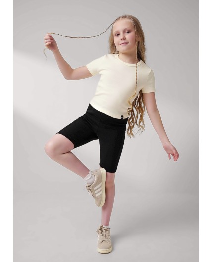 CLE Футболка дев. 757135/22ш, молочный