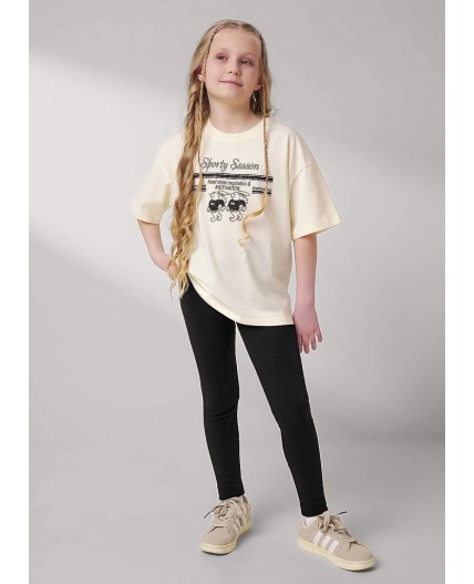 CLE Футболка дев. 757137/22кд_п, молочный