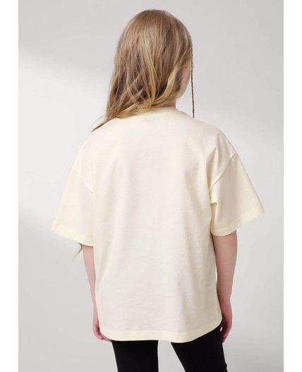 CLE Футболка дев. 757137/22кд_п, молочный