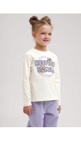 CLE Фуфайка дев. 757125/22кд_п, молочный