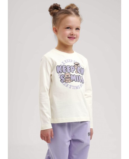 CLE Фуфайка дев. 757125/22кд_п, молочный