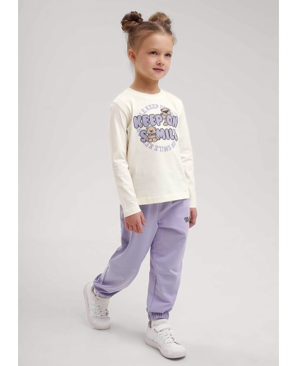 CLE Фуфайка дев. 757125/22кд_п, молочный