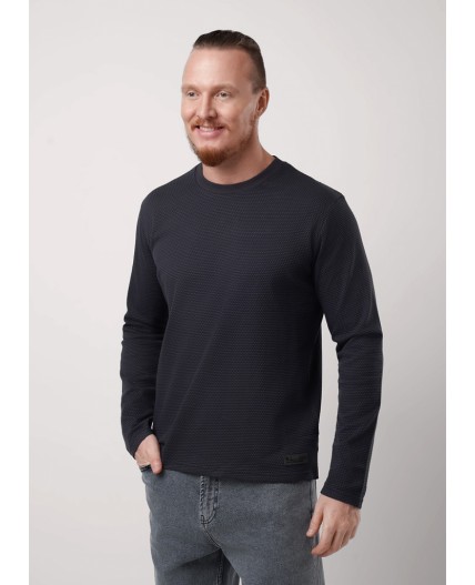 CLE Фуфайка муж. 442407/05кжн, т.серый/чёрный