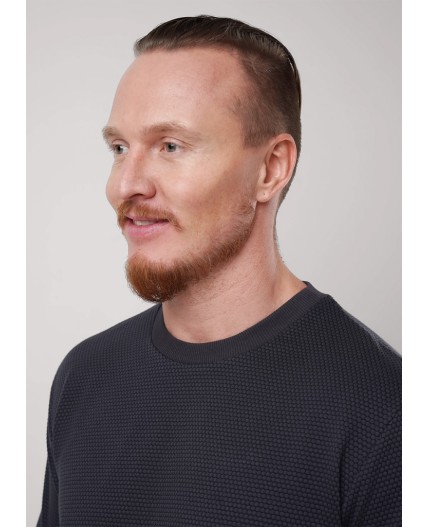 CLE Фуфайка муж. 442407/05кжн, т.серый/чёрный