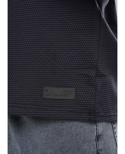 CLE Фуфайка муж. 442407/05кжн, т.серый/чёрный