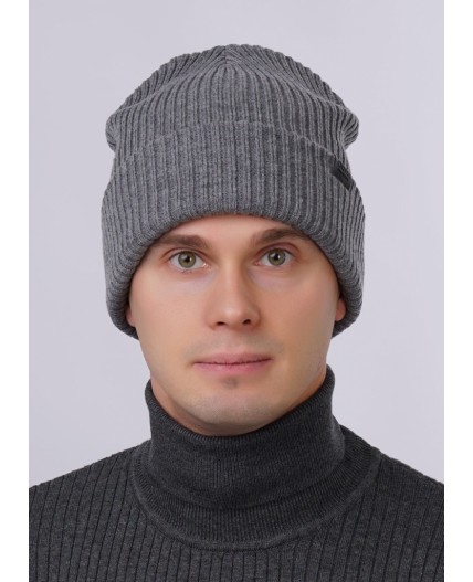 CLE Шапка 423565аш, меланж серый