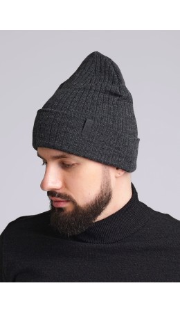 CLE Шапка 433610ша, меланж т.серый