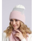 CLE Шапка 433809паш, молочный/св.розовый