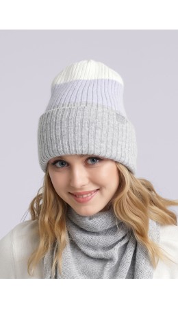 CLE Шапка 433809паш, молочный/св.сиреневый