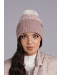 CLE Шапка 433809паш, молочный/т.розовый