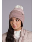 CLE Шапка 433809паш, молочный/т.розовый