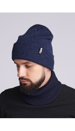 CLE Шапка 433922аш, т.синий/чёрный