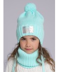 CLE Шапка дет. 433815ап флис, ментоловый