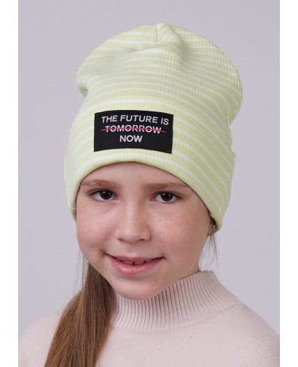 CLE Шапка дет. 525870ш, св.зелёный/белый