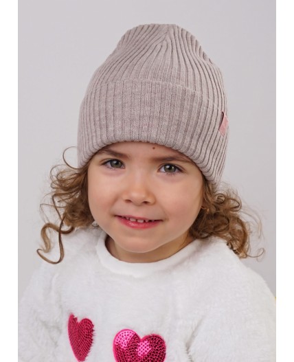 CLE Шапка дет. 903073ха, меланж св.коричневый
