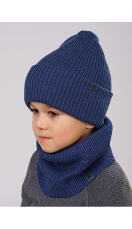 CLE Шапка дет. 903073ха, меланж т.синий