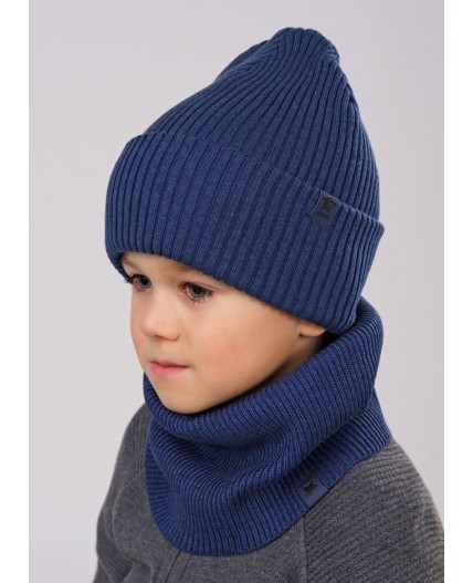 CLE Шапка дет. 903073ха, меланж т.синий