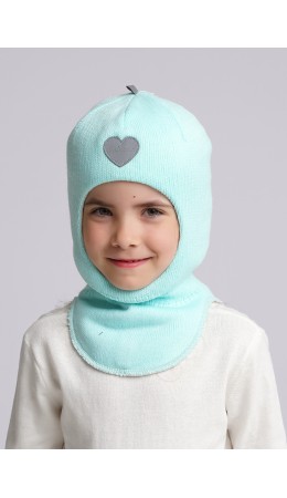 CLE Шапка-шлем дет. 433833ап флис, ментоловый