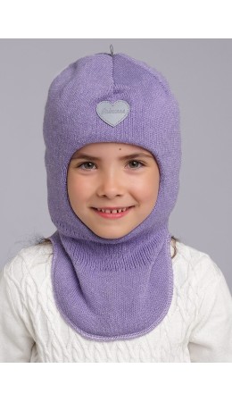 CLE Шапка-шлем дет. 433833ап флис, св.фиолетовый