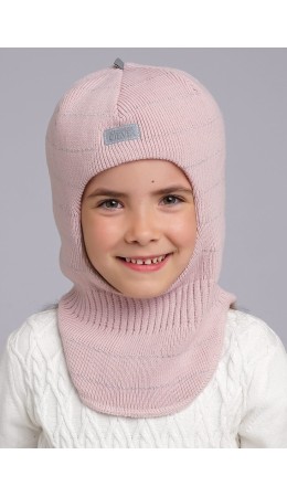 CLE Шапка-шлем дет. 433872ак флис, пудровый