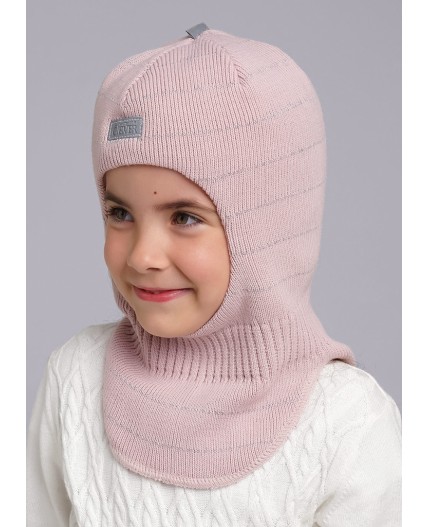 CLE Шапка-шлем дет. 433872ак флис, пудровый