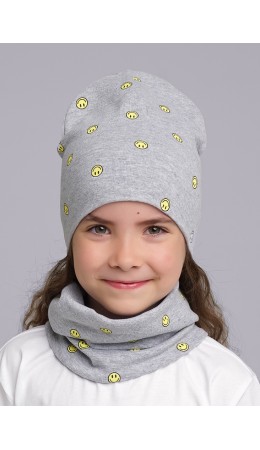 CLE Шарф 'Снуд' дет. 431450/1рп, меланж св.серый