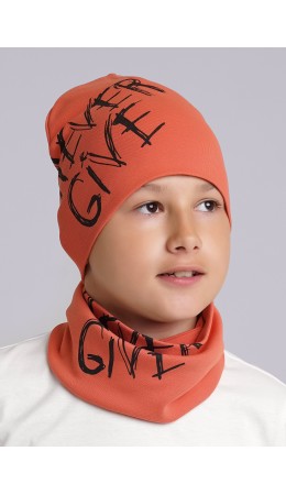 CLE Шарф 'Снуд' дет. 431450/2рп, т.оранжевый