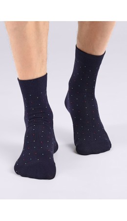CLES Носки муж.M1000 база хл+эл, т.синий