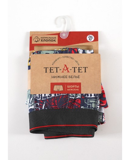 ТаТ MBX601227 Трусы муж., св.серый/т.зелёный