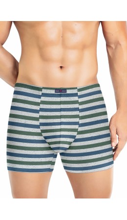 ТаТ MSH601211 Трусы муж., св.серый/т.зелёный