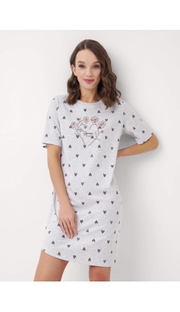 CLE LDR15-1171 Платье жен., меланж св.серый/т.серый