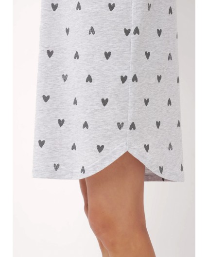 CLE LDR15-1171 Платье жен., меланж св.серый/т.серый