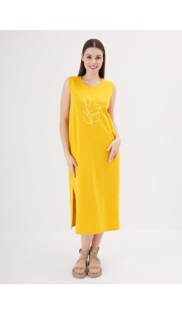 CLE LDR25-1170/1 Платье жен. Сандал, т.жёлтый