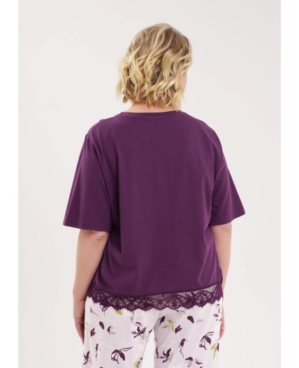 CLE LP15-1183 Набор одежды жен., т.фиолетовый/св.розовый