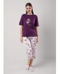 CLE LP15-1183 Набор одежды жен., т.фиолетовый/св.розовый